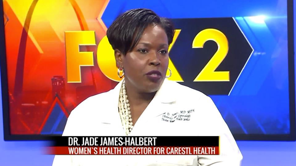 Dr. Jade James-Halbert on Fox 2 News